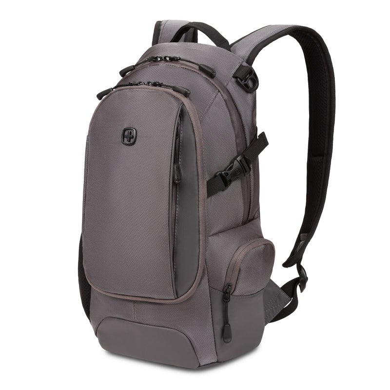 SWISSGEAR حقيبة ظهر سويس جير 3598 ضيقة، رمادية باليستيك، 18 إنش - Image 1