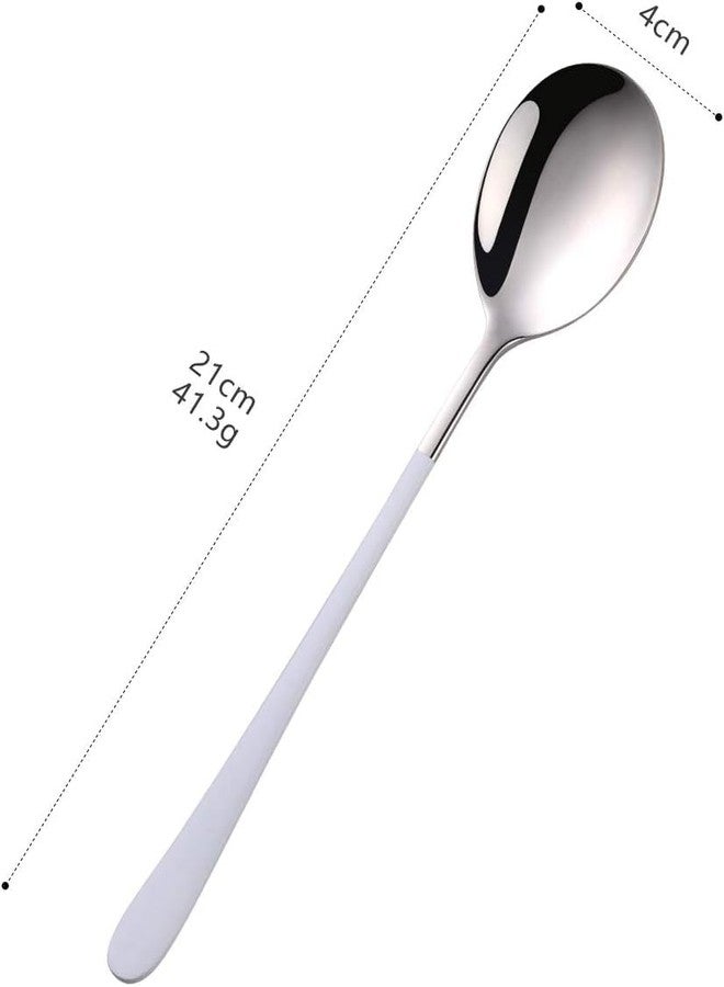 HomeAra Stainless Steel Soup Spoon Set - Elegant Cutlery Set for Soup, Dinner, and Kitchen - Premium Flatware Tableware for Home Dining - Image 5