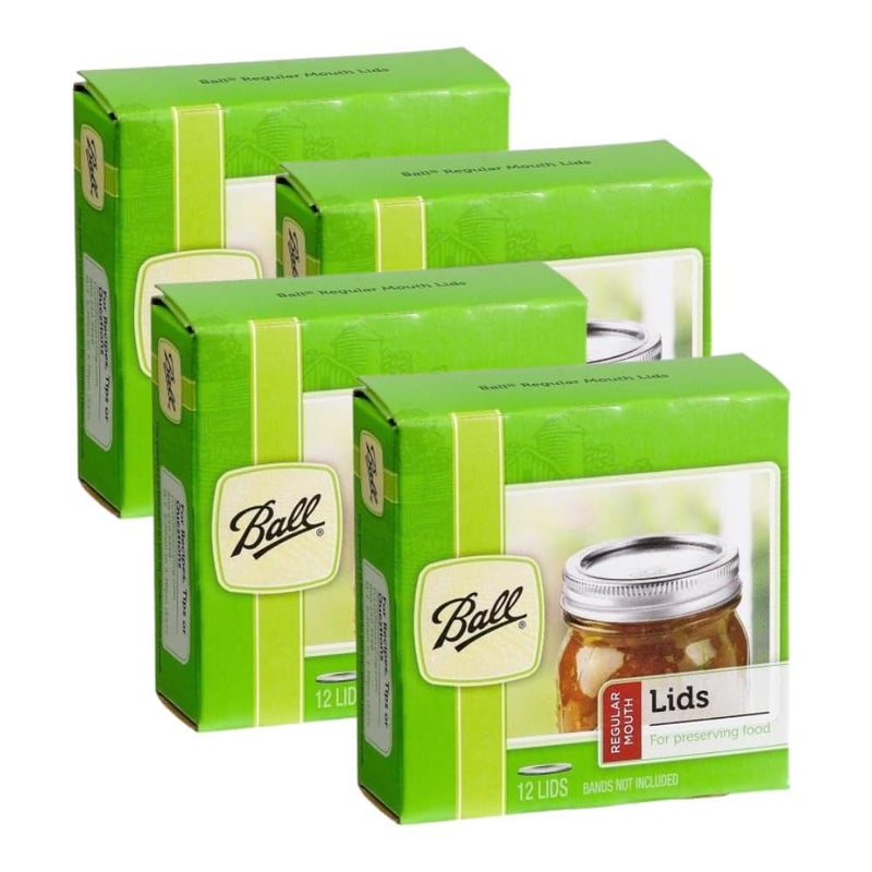 Ball Regular Mouth Jar Lids 4 Pack - Image 1