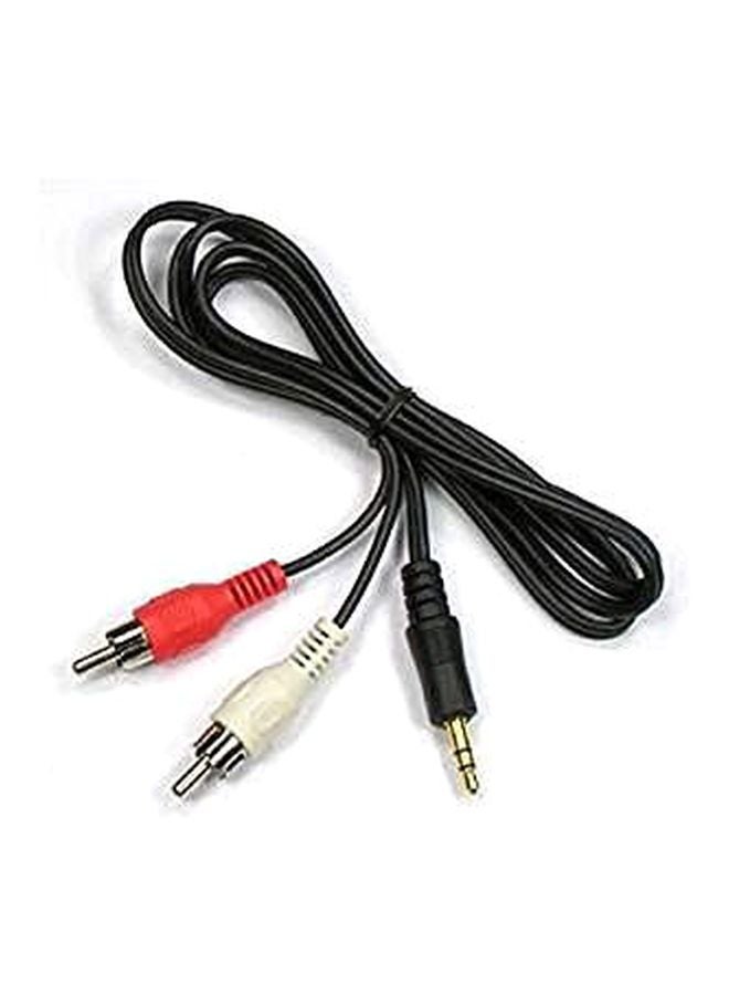 HP كابل من AUX إلى 2RCA أسود - Image 4