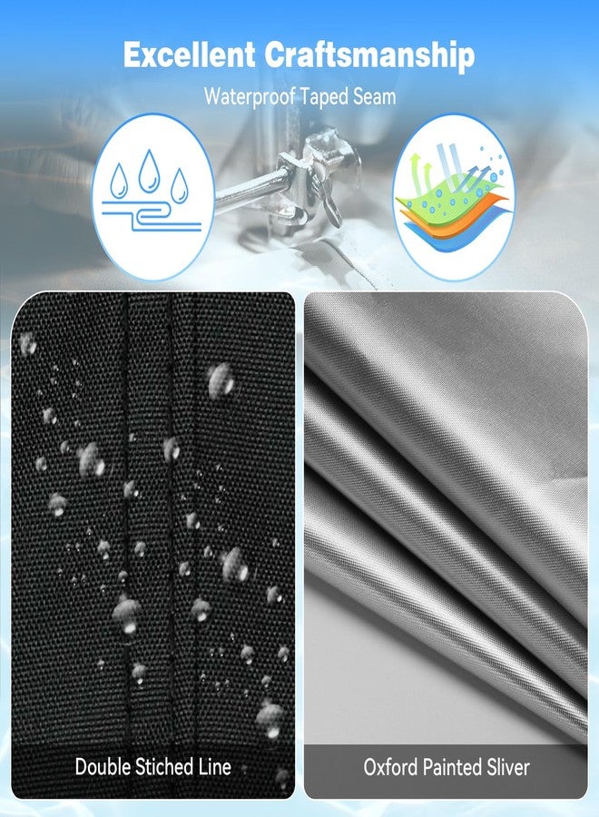 Holiwei 9x18 Ft Rectangular Pool Cover with Reflective Strips for Above Ground Pool, 420D Swimming Pool Cover for Rectangular or Oval Frame Pools, Solar Cover with Drawstring and Ground Nails - Image 4