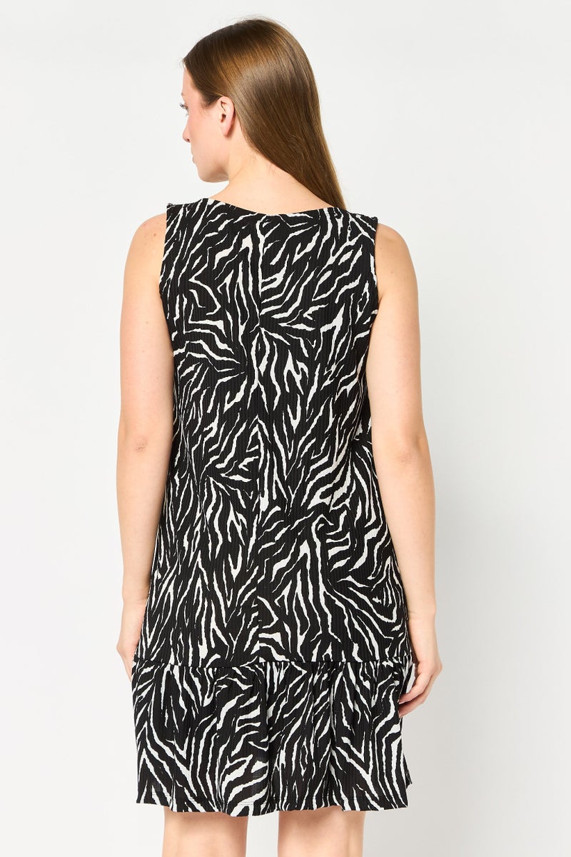 trendyol Women Allover Print Mini Dress, Multicolor - Image 4