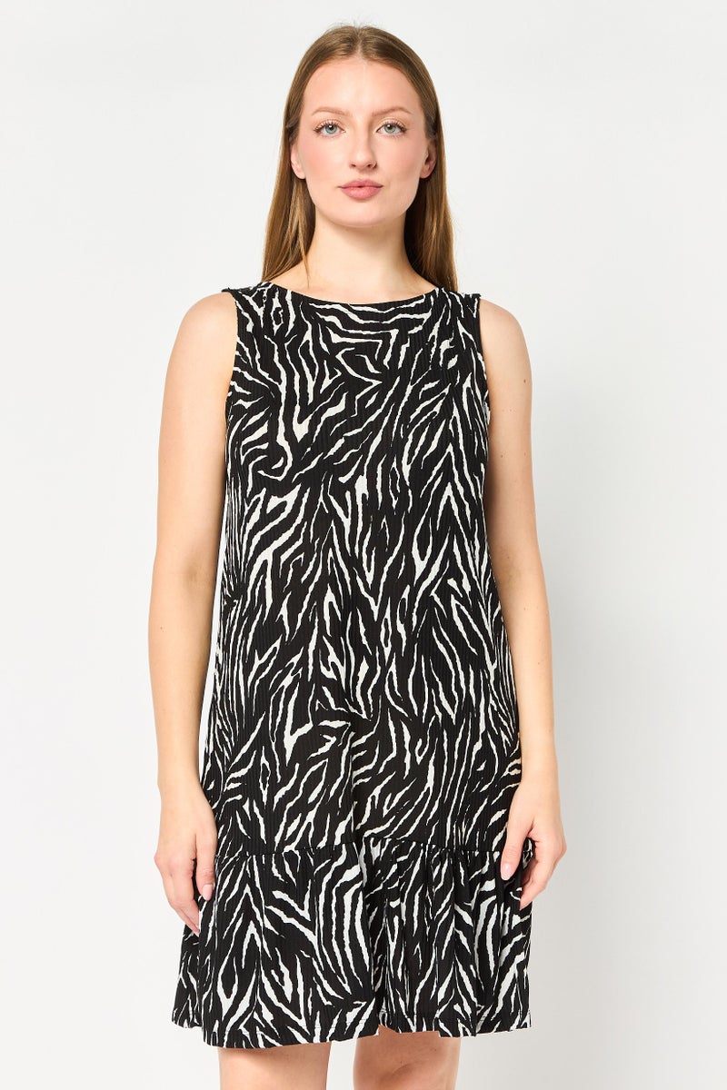 trendyol Women Allover Print Mini Dress, Multicolor - Image 1