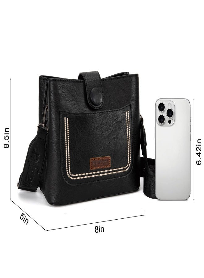 Wrangler Crossbody Purses for Women Cute Handbag and Shoulder Bag for Ladies WG114-1101BK - Image 2