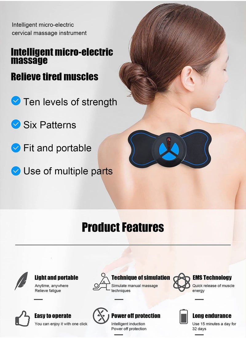 Excefore Whole Body Massager Cervical Spine Massager, Portable Mini Neck Pads Relieve Pressure of The for Shoulder Back Waist Arms Legs Aches (2PCS)  - Image 5