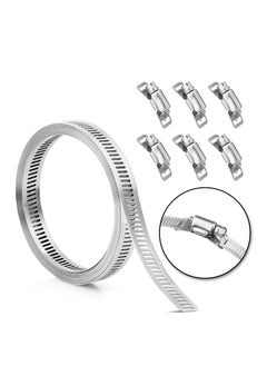 Generic Adjustable 79 Inch Stainless Steel Hose Clamp for Automotive Marine and Woodworking  - Image 1