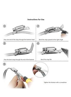 Generic Adjustable 79 Inch Stainless Steel Hose Clamp for Automotive Marine and Woodworking  - Image 3