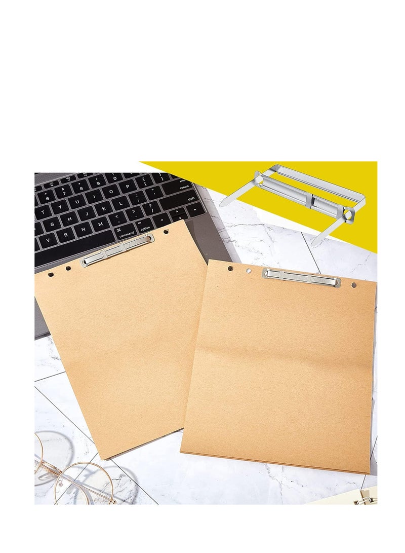 Terabyte 100 مجموعة من مشابك الورق ذات الشوكات القياسية 2 ثقب، مشبك ورق معدني بطول 2.75 بوصة، ضاغط لحافظة ملفات الورق، علبة تحتوي على 100 مجموعة كاملة فضية - Image 5