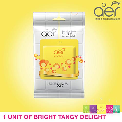 Godrej عطر الحمام Godrej Ezee Aer Pocket - برتقالي، جل، 10 جرام (برايت تانجي ديلايت) - Image 2