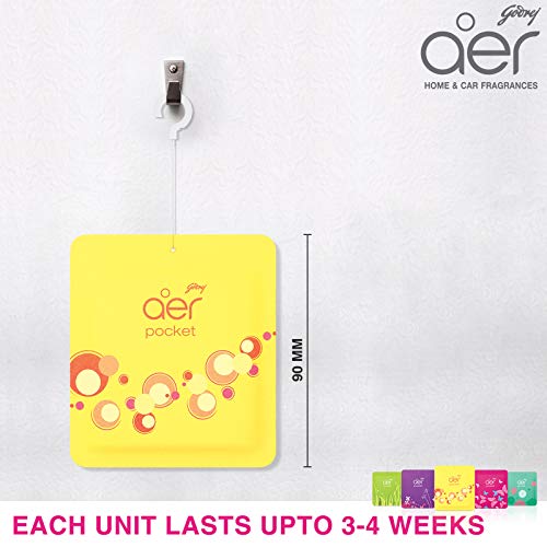 Godrej عطر الحمام Godrej Ezee Aer Pocket - برتقالي، جل، 10 جرام (برايت تانجي ديلايت) - Image 3