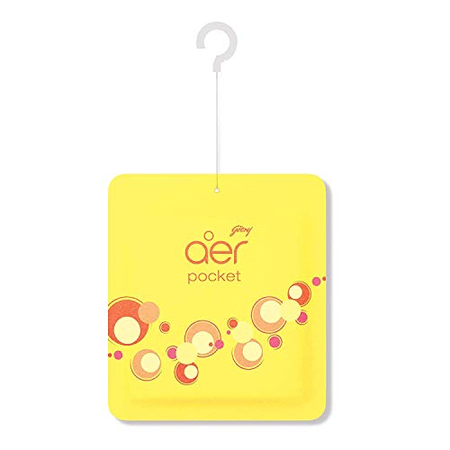 Godrej عطر الحمام Godrej Ezee Aer Pocket - برتقالي، جل، 10 جرام (برايت تانجي ديلايت) - Image 1