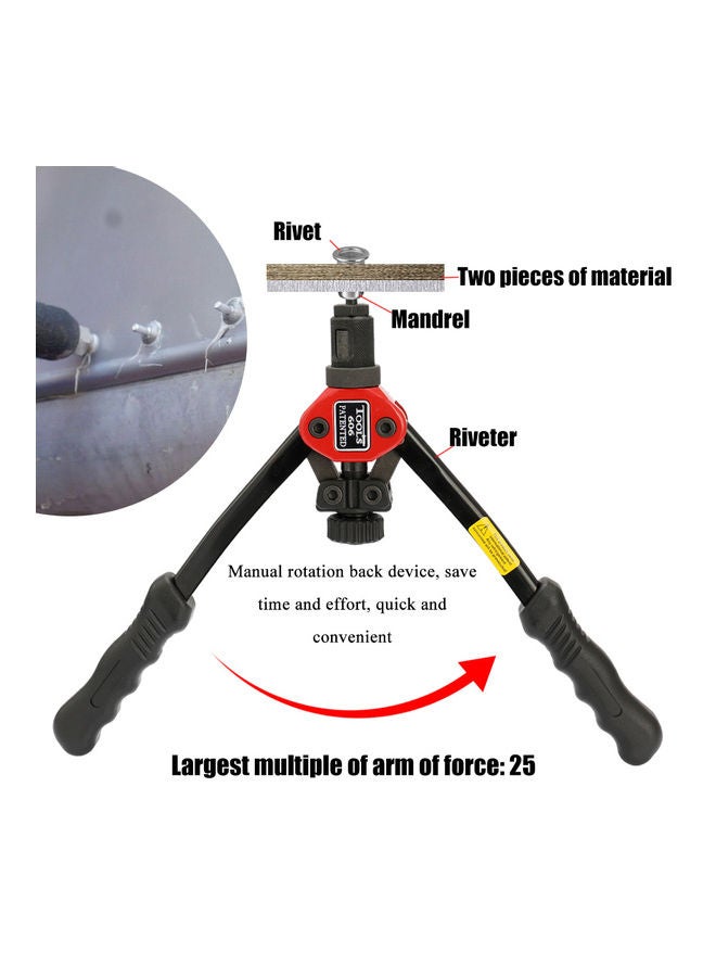 Loquat Labor-Saving Hand Riveter With Nuts Multicolour 31.00X3.50X12.50cm - Image 2