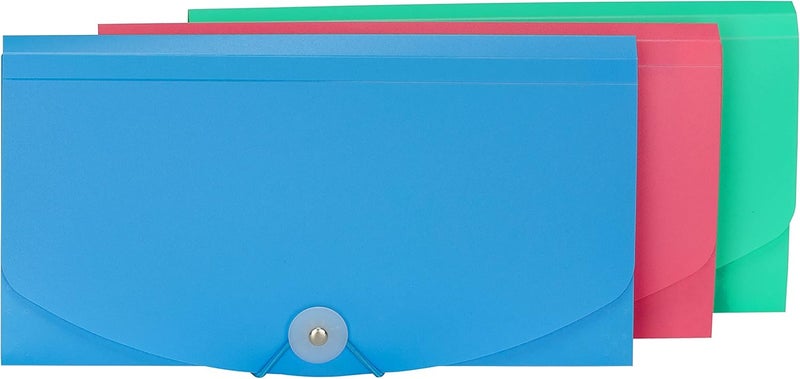 C-Line 13-Pocket Poly Expanding File - Junior Size for Receipts and Checks, 10 x 5 Inches, Includes Tabs - Image 3