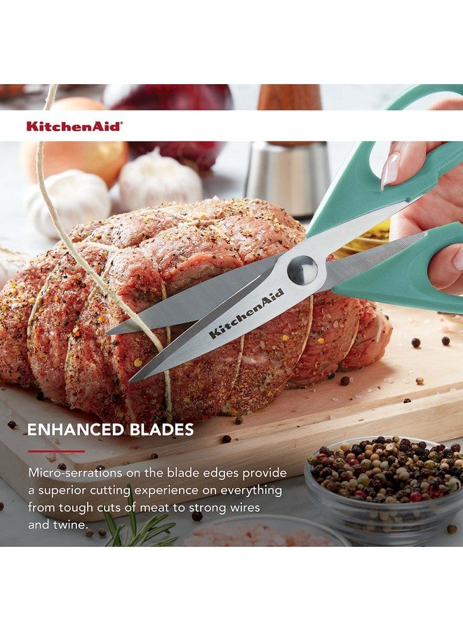 كيتشن إيد مقص مطبخ متعدد الأغراض من كيتشن إيد مع غلاف واقٍ، مقص متين من الفولاذ المقاوم للصدأ، آمن للاستخدام في غسالة الأطباق، مقبض ناعم ومريح، 8.72 بوصة، لون أزرق سماوي - Image 3