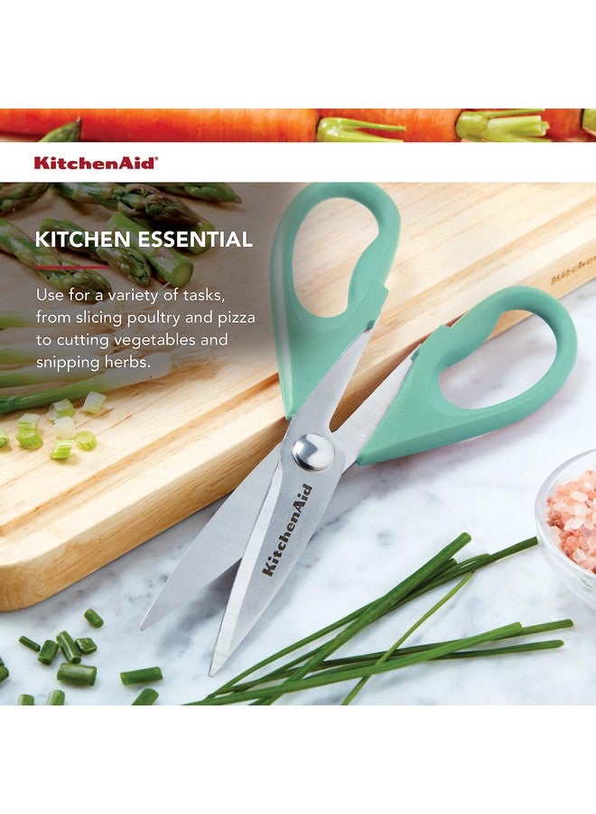 كيتشن إيد مقص مطبخ متعدد الأغراض من كيتشن إيد مع غلاف واقٍ، مقص متين من الفولاذ المقاوم للصدأ، آمن للاستخدام في غسالة الأطباق، مقبض ناعم ومريح، 8.72 بوصة، لون أزرق سماوي - Image 2