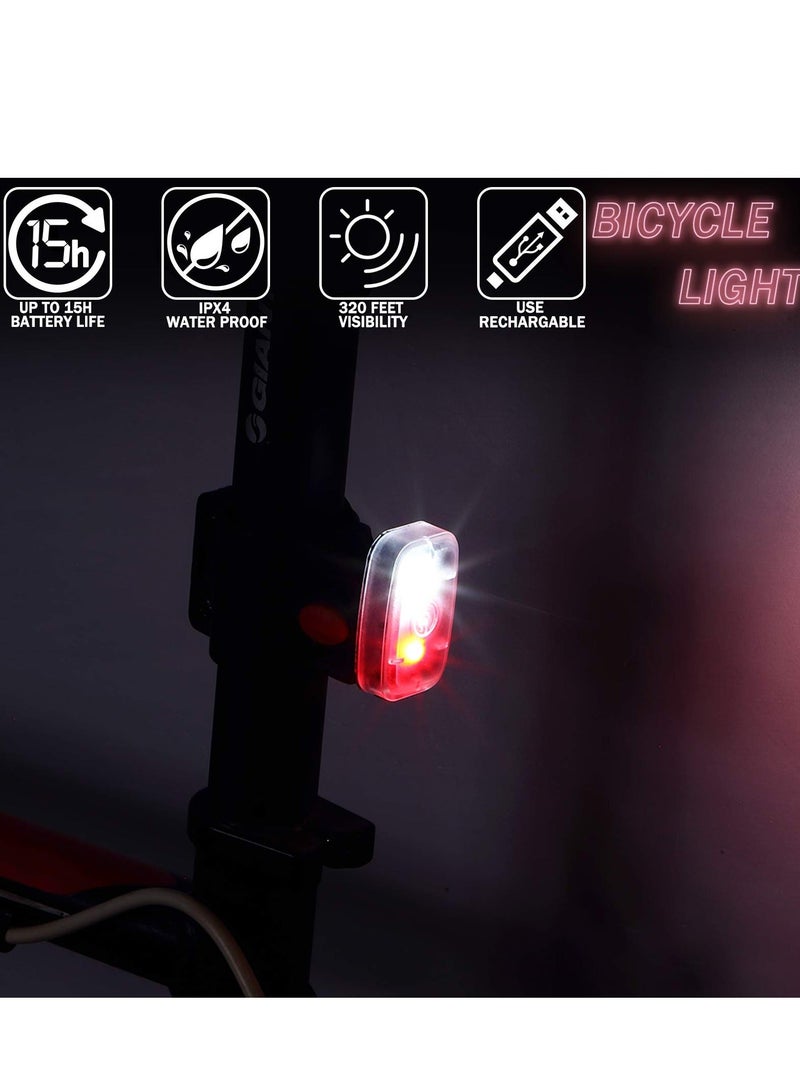 Y&D Running Light USB Rechargeable Safe LED Clip-on Strobe with 5 Lighting Modes High Visibility Accessories for Cycling Hiking Walking at Night - Image 3