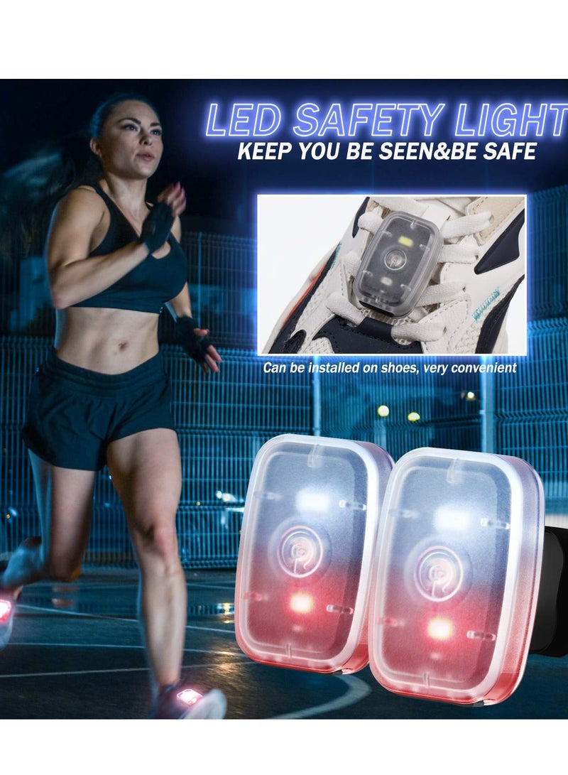 Y&D Running Light USB Rechargeable Safe LED Clip-on Strobe with 5 Lighting Modes High Visibility Accessories for Cycling Hiking Walking at Night - Image 2