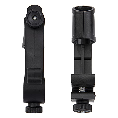 Yootones 2Pcs Yootones Adjustable Drum Microphone Clips Compatible with Snare Drum, Snare Rim Adjustable Mount Clamp (Black) - Image 4