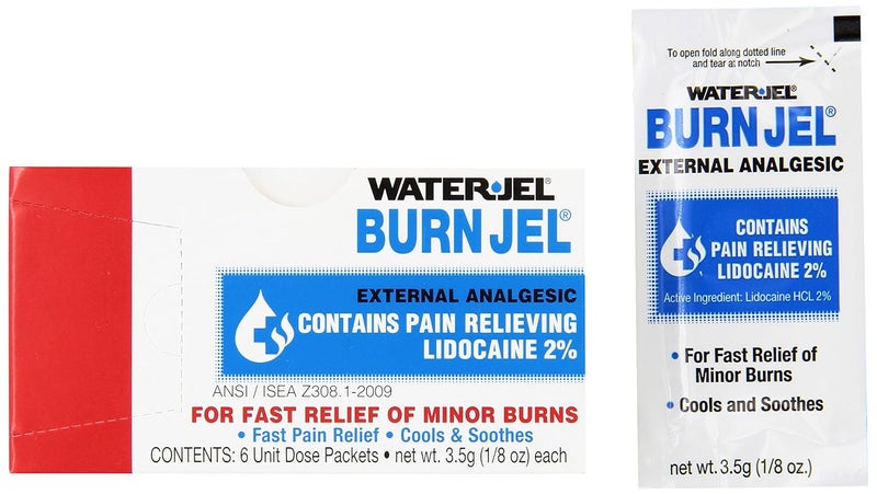 Water Jel 2421 WaterJel Unit Dose Burn Gel 35 gm Packet Pack of 6 - Image 1