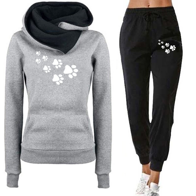 2023 Men'S And Women'S Printed Sweater Suit Pullover Hoodie Sports Suit Leisure Jogging - Image 4