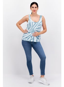 Women Scoop Neck Sleeveless Tie Dye Tank Top, Blue - pzsku/Z1896075C3EAC3A299E70Z/45/_/1734963351/183051bb-511a-4d51-876b-ff43bc7e1d2b