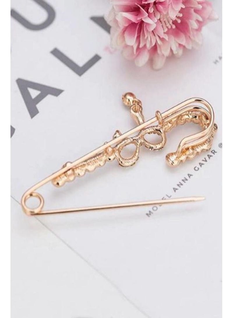 Stone Studded Brooch - Image 2
