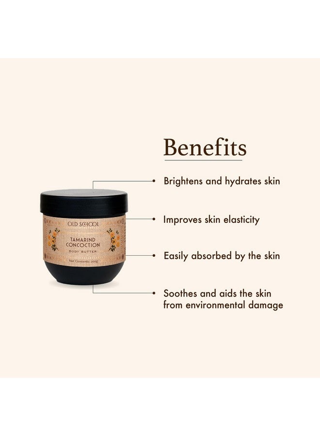 Old School Rituals Tamarind Concoction Body Butter | Deep Moisturizing Body Butter for Dry Skin | Winter Skin Care | Body Butter Lotion for Dry & Very Dry Skin | Firming & Nourishing Body Butter Cream | 200g - Image 3