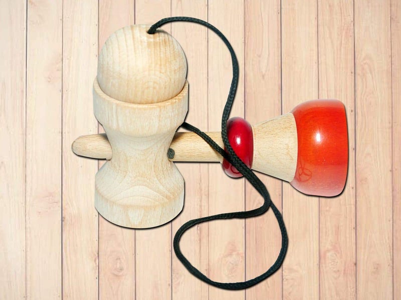 VParents Wooden 4 in 1 Cup and Ball Set Non Toxic Organic for Kids (2Years +) - Image 5