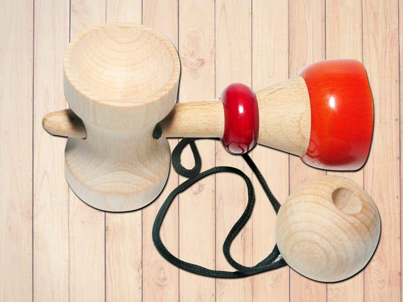 VParents Wooden 4 in 1 Cup and Ball Set Non Toxic Organic for Kids (2Years +) - Image 4