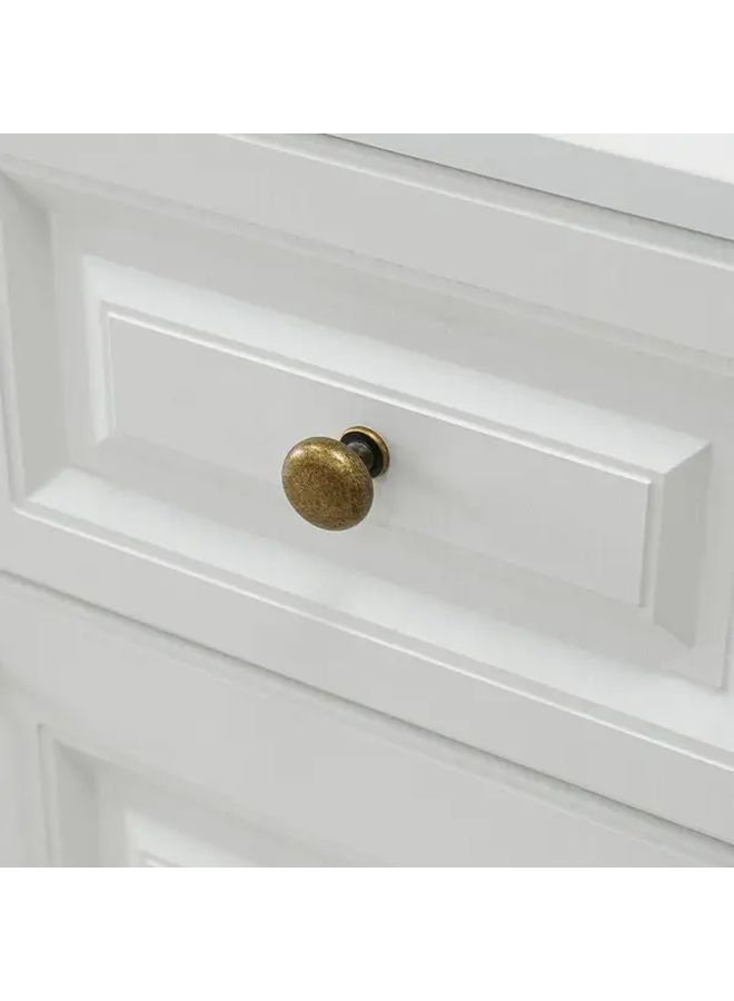 6 Antique Brass Cabinet Knobs Fluted Edges Drawer Pulls For Kitchen Bathroom Furniture - Image 5