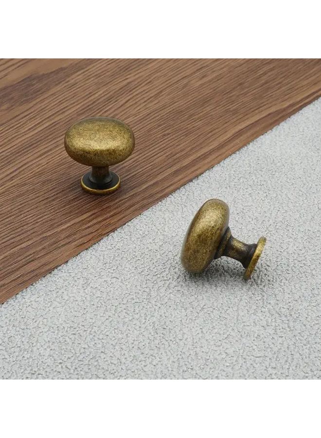6 Antique Brass Cabinet Knobs Fluted Edges Drawer Pulls For Kitchen Bathroom Furniture - Image 4