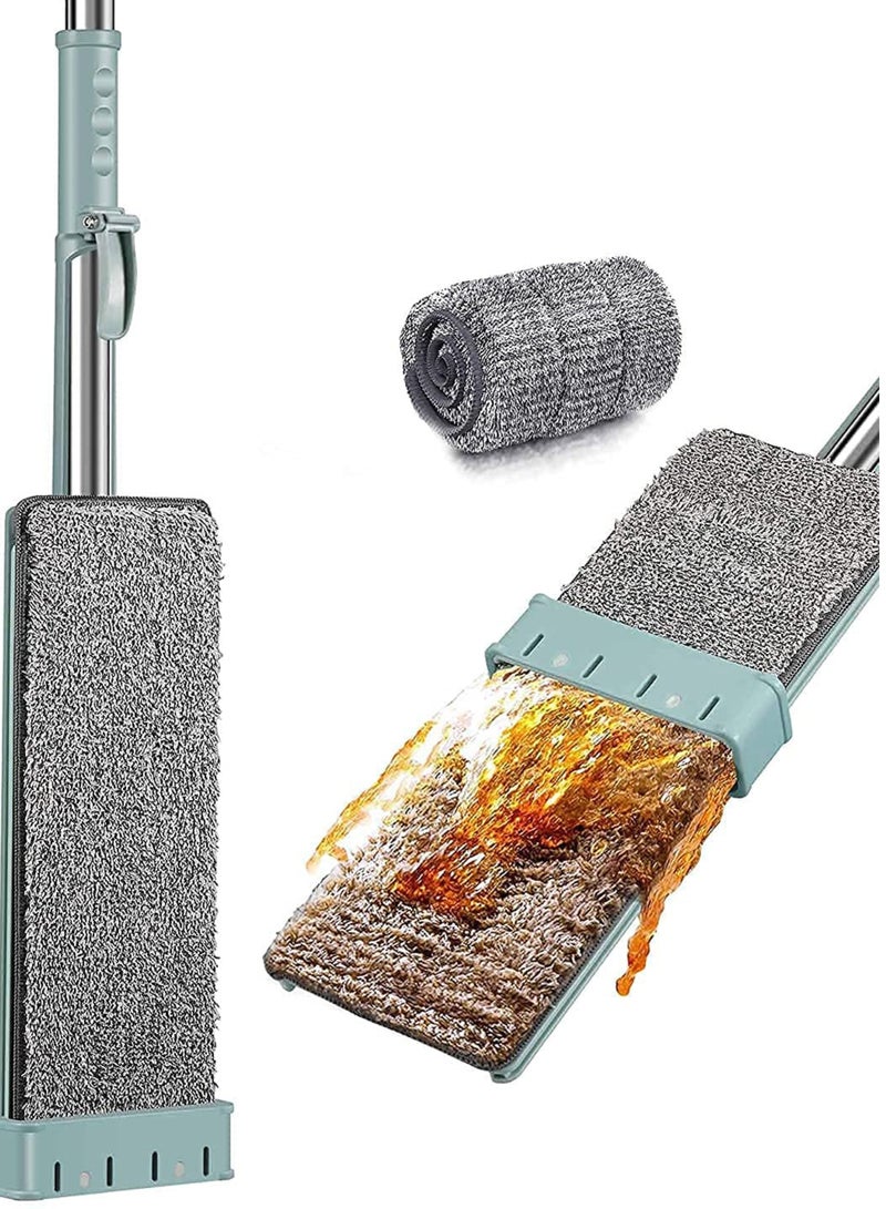 Handheld Floor Mop with Telescopic Handle and Self-Squeezing System – Easy and Efficient Cleaning - Image 2