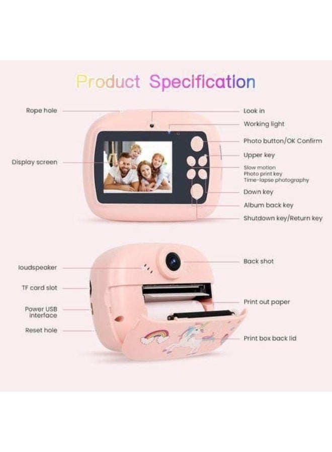 Kids Instant Print Camera | Instant Print Camera for Kids | Kids Camera with Instant Print | Kids Digital Print Camera | Kids Instant Camera | Instant Photo Camera for Kids | Kids Camera with Thermal Printer | Kids Thermal Print Camera | Inkless Kids Print Camera | Digital Camera for Kids with Printer | Kids Selfie Print Camera | Dual Lens Kids Camera | 12MP Kids Camera | 1080P HD Kids Camera | Kids Photo & Video Camera | Educational Camera for Kids | Creative Camera for Kids | Kids Drawing & Coloring Camera | Kids Camera with 3 Thermal Paper Rolls | Thermal Instant Print Camera for Kids - Image 5