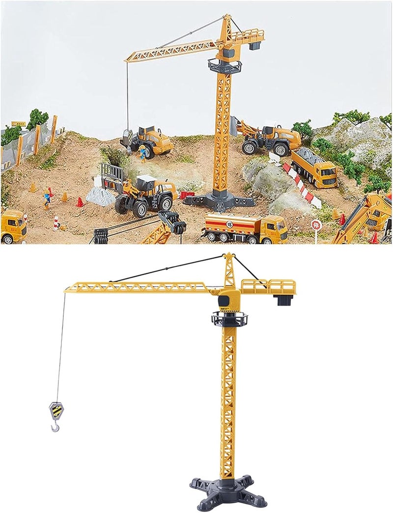 klarako Construction Vehicles Toy, Kids Engineering Playset Digger, Crane, Excavator, Cement, Steamroller, Birthday Gift for 3 4 5 Year Old Toddlers Boys  Tower Crane - Image 2