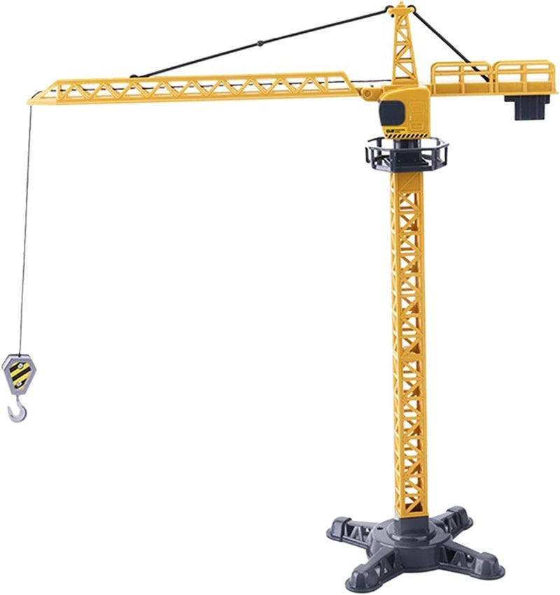 klarako Construction Vehicles Toy, Kids Engineering Playset Digger, Crane, Excavator, Cement, Steamroller, Birthday Gift for 3 4 5 Year Old Toddlers Boys  Tower Crane - Image 1