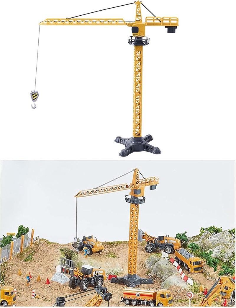 klarako Construction Vehicles Toy, Kids Engineering Playset Digger, Crane, Excavator, Cement, Steamroller, Birthday Gift for 3 4 5 Year Old Toddlers Boys  Tower Crane - Image 5