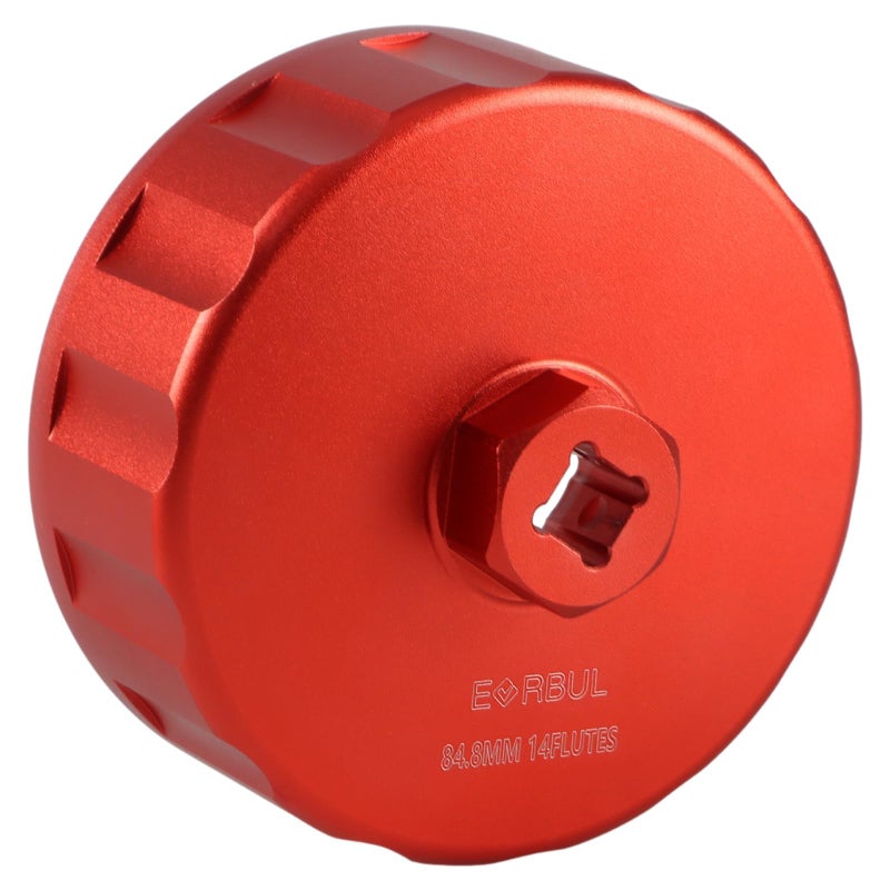 EVRBUL Oil Filter Wrench CNC Machining 848 mm 14 Flutes Oil Filter Cap Wrench Removal Tool Compatible with Mercedes Dodge Jeep 30L Diesel Engines - Image 3
