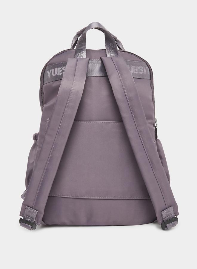 ستايلي حقيبة ظهر بتفاصيل لاصقة وجيوب خارجية - Image 2