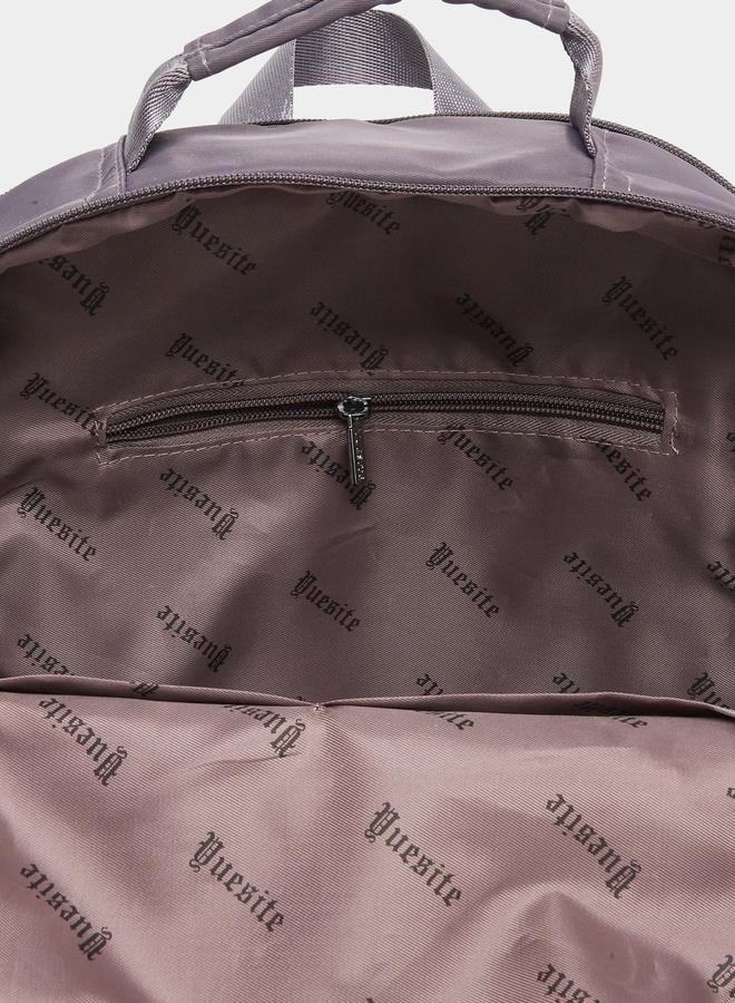 ستايلي حقيبة ظهر بتفاصيل لاصقة وجيوب خارجية - Image 5