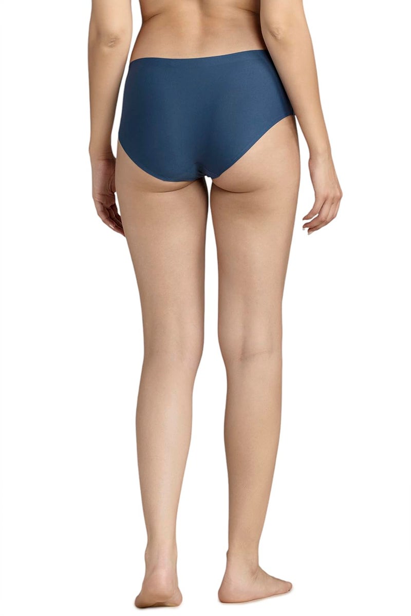 Van Heusen Women Invisilite Hipster Panty - Nylon Elastane - No Visible Panty Line, Easy Stain Release Gusset, Quick Dry, Ultra Light Insignia Blue_S,Small - Image 3
