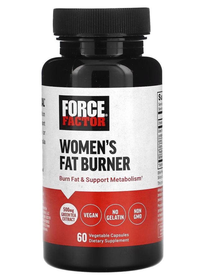 Force Factor Women's Fat Burner 60 Vegetable Capsules