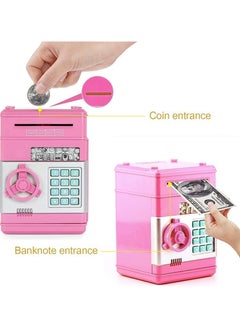 UKR UKR Electronic Piggy Bank for Girls (4-11 Years) – Pink ATM Money Bank with Password | Safe Coin Savings Box | Educational Financial Toy & Ideal Birthday Gift for Boys & Girls  - Image 5