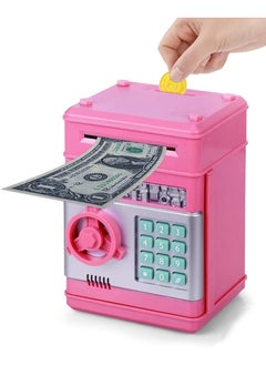 UKR UKR Electronic Piggy Bank for Girls (4-11 Years) – Pink ATM Money Bank with Password | Safe Coin Savings Box | Educational Financial Toy & Ideal Birthday Gift for Boys & Girls  - Image 1