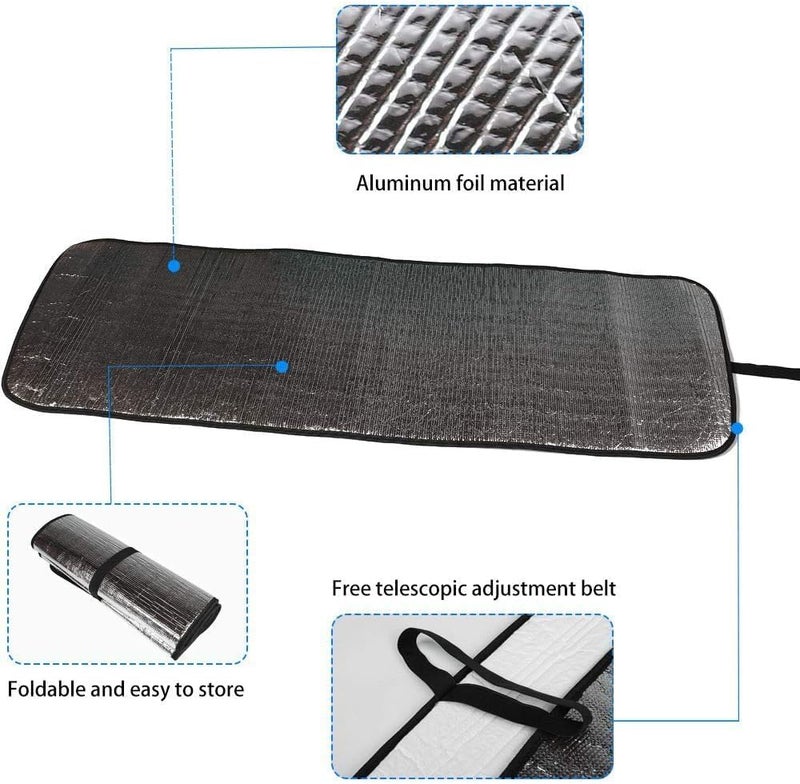Azonee for Jeep Windshield Sunshade Window Sun Shade, Front windshield Sun Visor, for 2018-2022 Jeep Windshield Sunshade Sun Shade Heat Shield Sun Visor Mat - Image 5