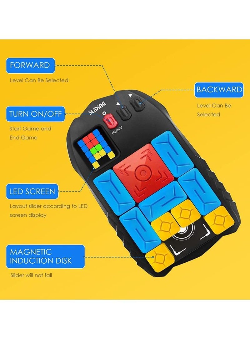 Super Slide Puzzles Brain Games, with 500+ Levels Electronic Handheld Game, Challenges Brain Teaser Puzzles, Learning & Education Travel Stem Toys for Kids and Adults  - Image 4