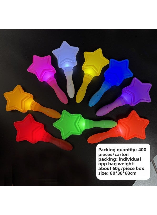 Short Five-pointed Star Love Flash Stick Luminous Stick Fluorescent Stick Wholesale Luminous Stick To Push Small Gifts Luminous Stall 