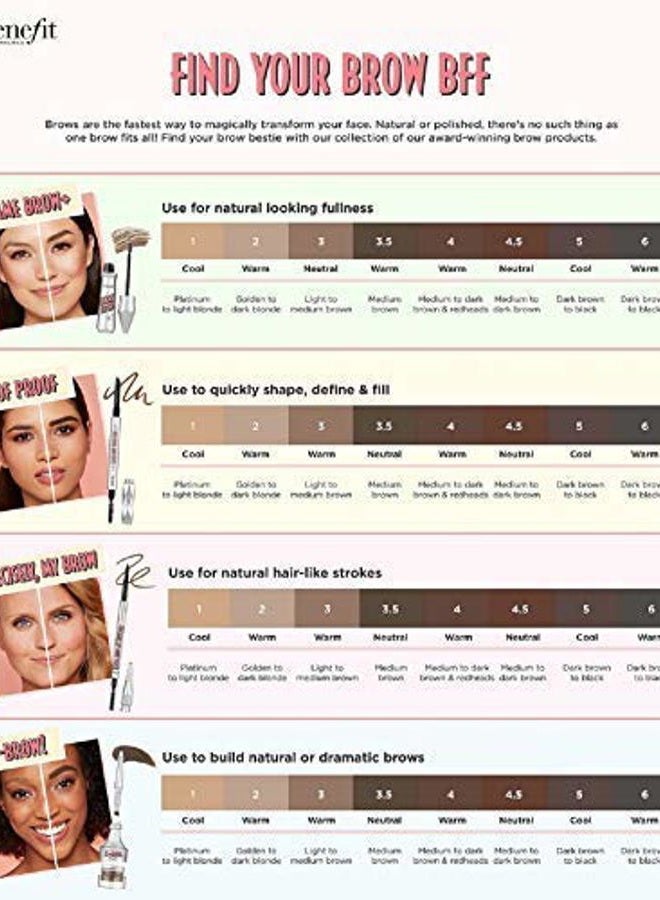 benefit قلم حواجب بينيفيت بدقة، بني داكن محايد، 0.08 جرام - Image 4