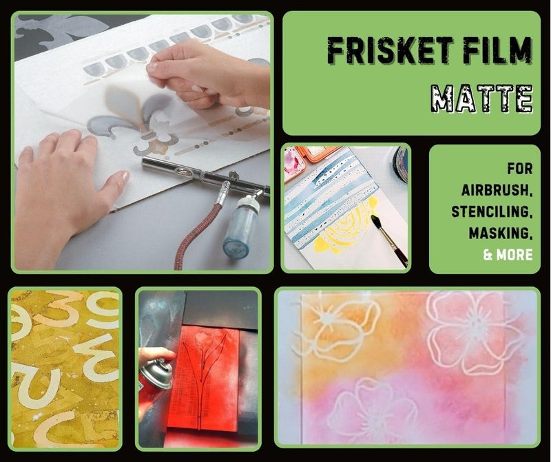 Grafix Frisket Film, Matte 12" x4 yds All Purpose Low Tack Self-Adhering Removeable Adhesive Film, for Airbrushing, Retouching, Stencils, Rubber Stamping, Watercolors, and Masking, Roll - Image 4