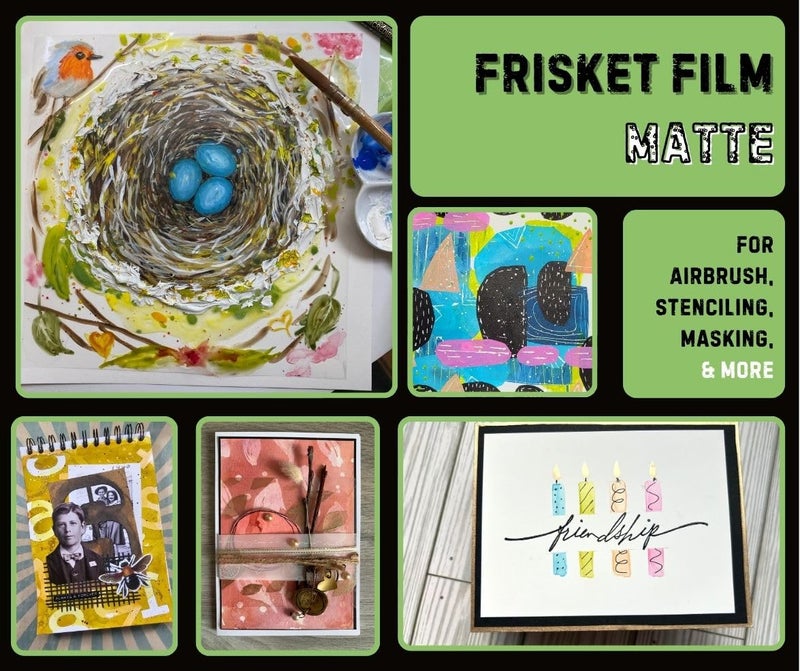 Grafix Frisket Film, Matte 12" x4 yds All Purpose Low Tack Self-Adhering Removeable Adhesive Film, for Airbrushing, Retouching, Stencils, Rubber Stamping, Watercolors, and Masking, Roll - Image 5