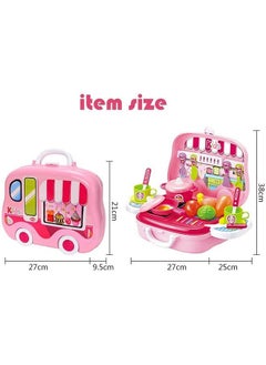 Planet of Toys Planet of Toys Plastic Kitchen Play Set for Girls Kitchen Set Toys Play Kitchen Set Kids & Girls (Pink Kitchen Set)  - Image 4